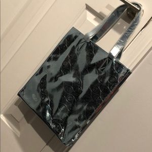 Kenzo World Metallic Blue Tote Bag